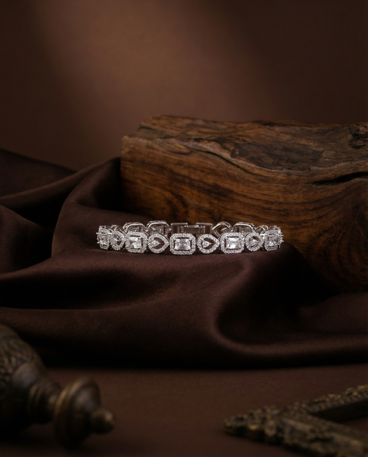 Patrick American Diamond Tennis Bracelet - Openable