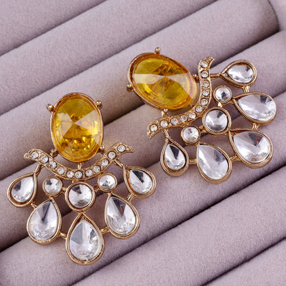 Yellow Masha Designer Stud Earring