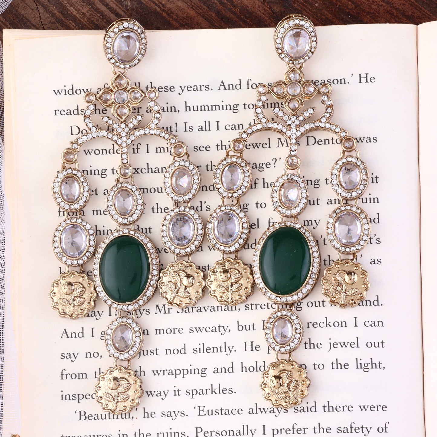 Emerald Kiara Designer Earring