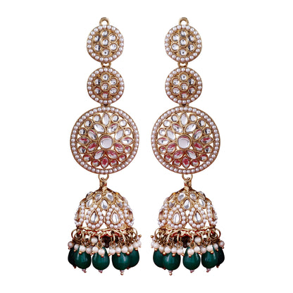 Green Rukhsar Statement Jhumka