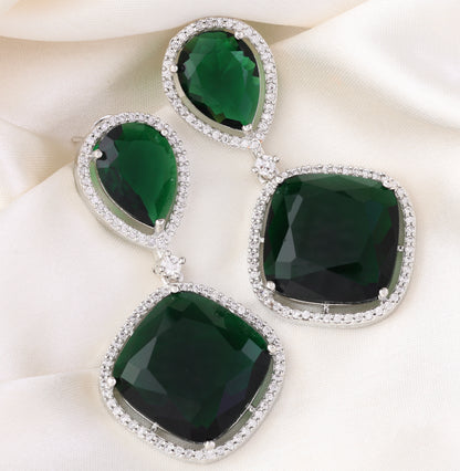 Emerald Denis American Diamond Earring