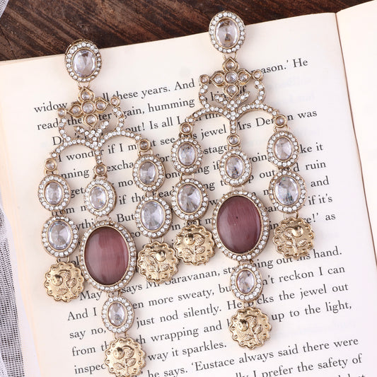 Wine Kiara Designer Earring