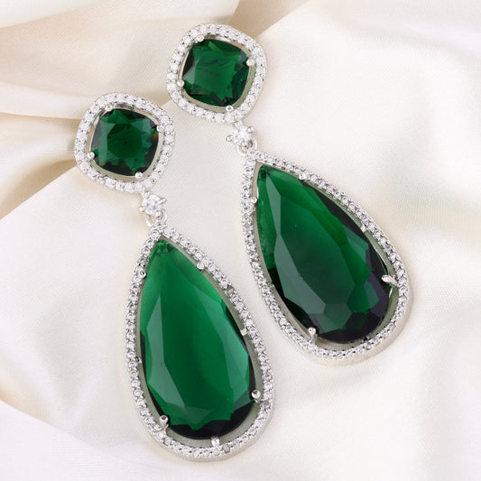 Emerald Ezra American Diamond Earring