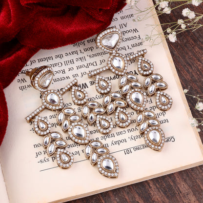 Silver Japneet Premium Designer Zircone Earring