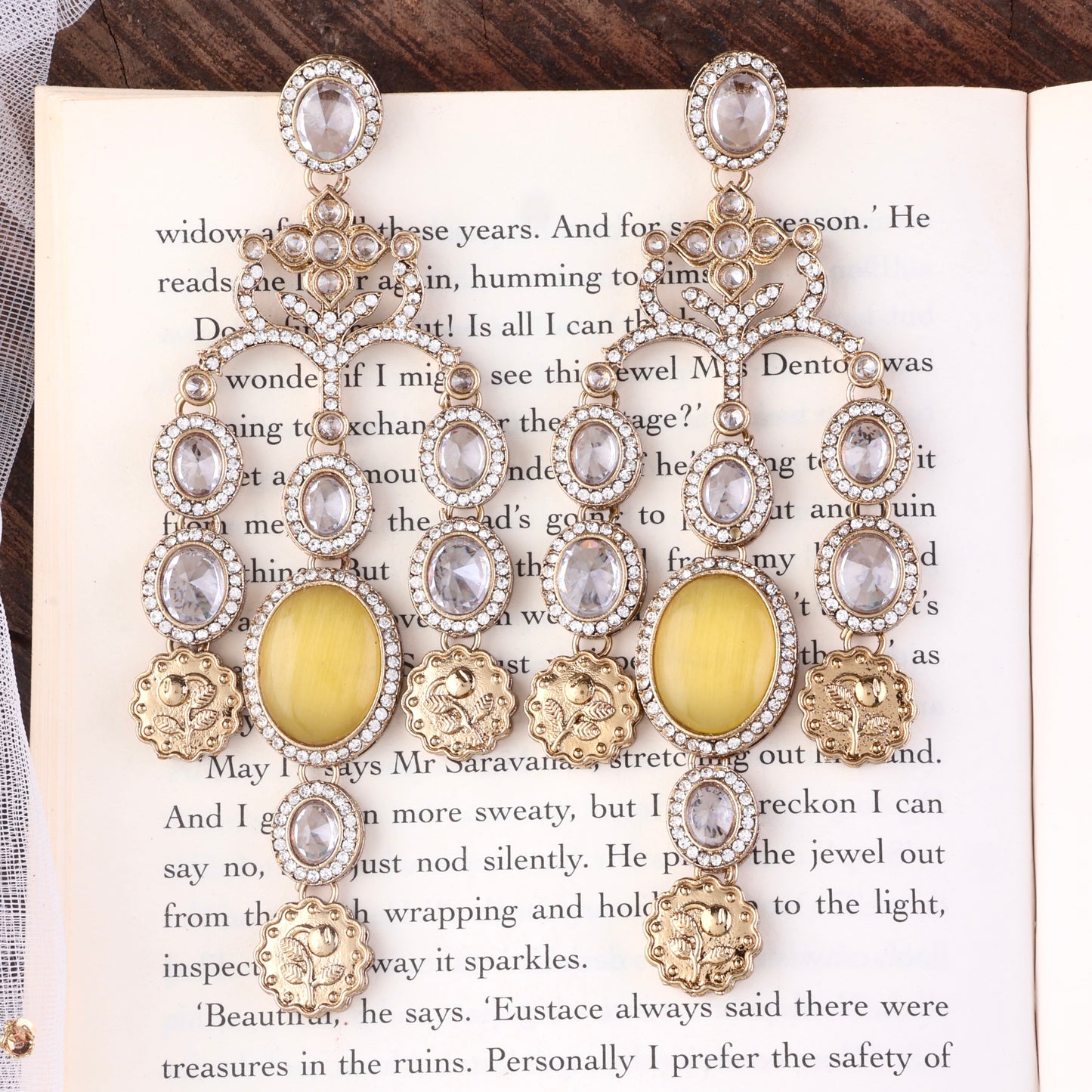 Yellow Kiara Designer Earring