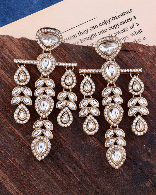 Silver Japneet Premium Designer Zircone Earring