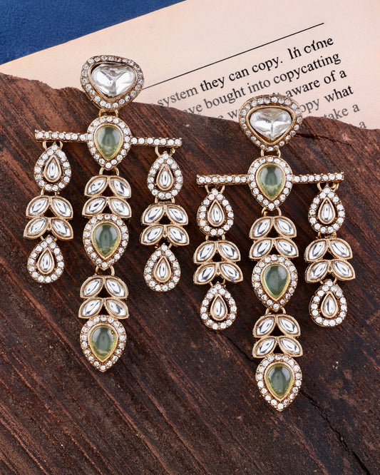 Olive Japneet Premium Designer Zircone Earring
