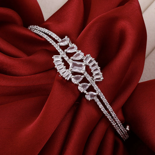 Lavinia American Diamond Bracelet – Free Size Openable