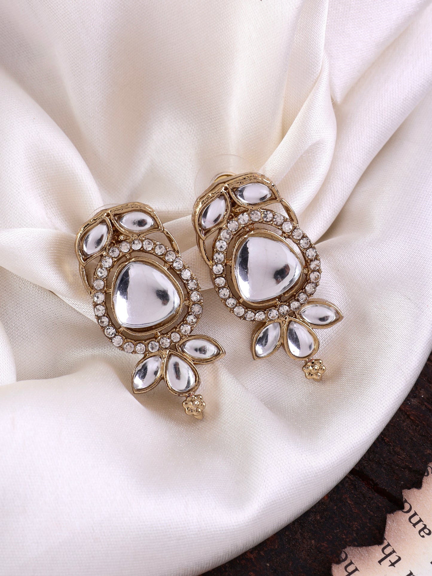 Sujata Zircone Polki Dupe Stud Earring