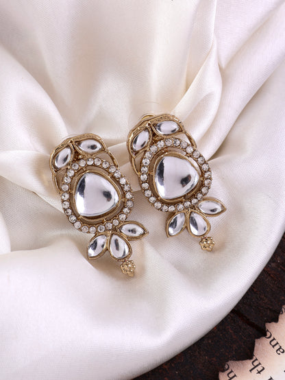 Sujata Zircone Polki Dupe Stud Earring
