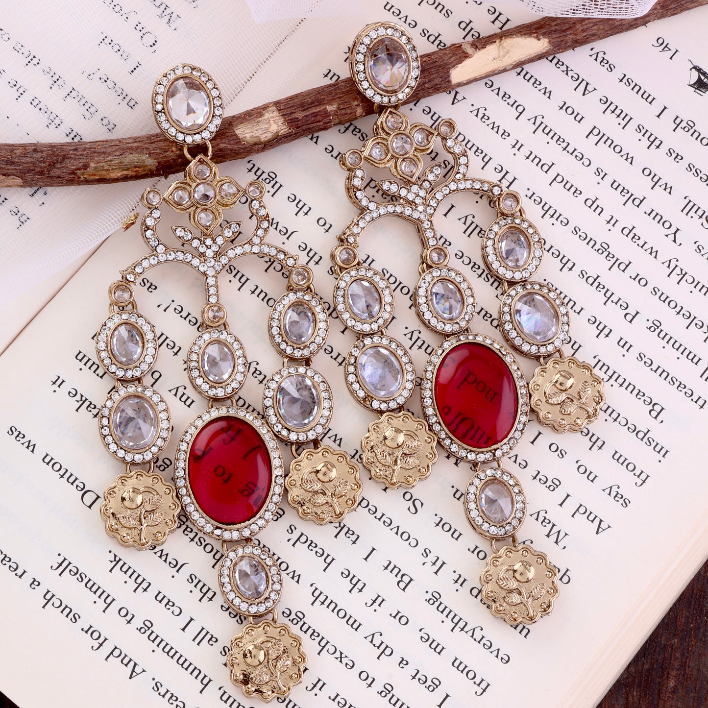 Ruby Kiara Designer Earring