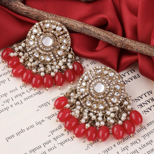 Red Malti Earring