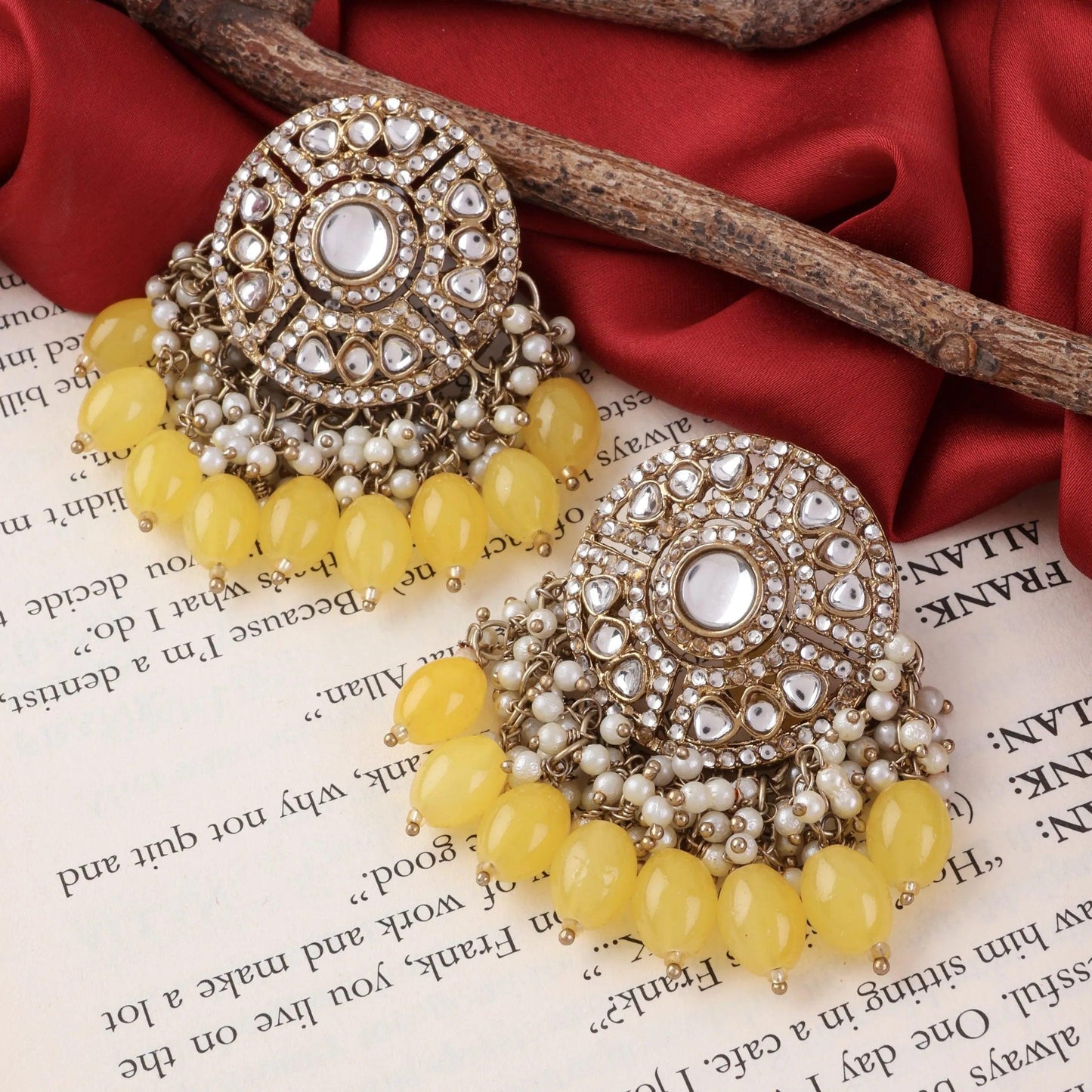 Yellow Malti Earring