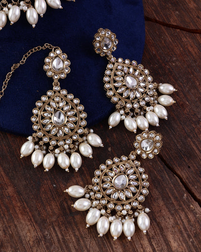 Arhan Necklace Earring with Teeka