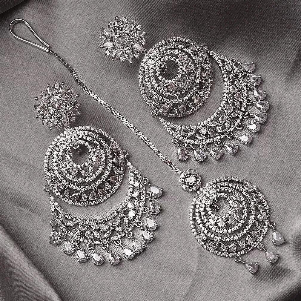 Silver AD Teeka Earring