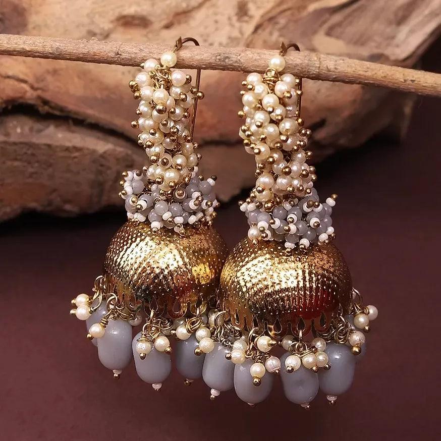 Grey Mishti Jhumka