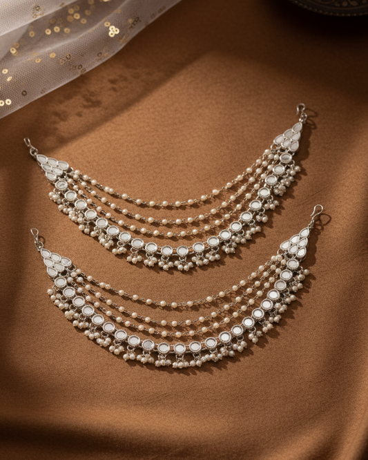 Bahubali Mirror Kaan Chain Pair