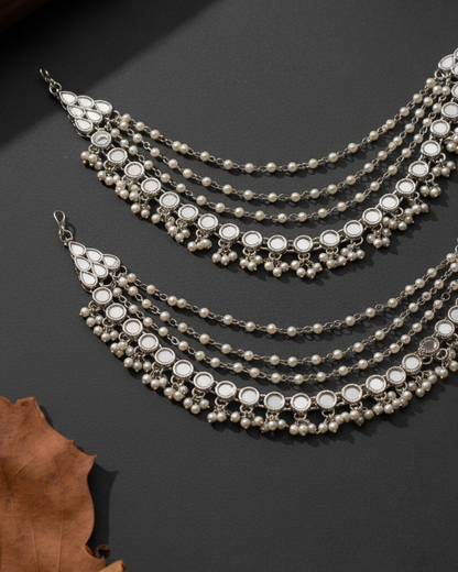 Bahubali Mirror Kaan Chain Pair