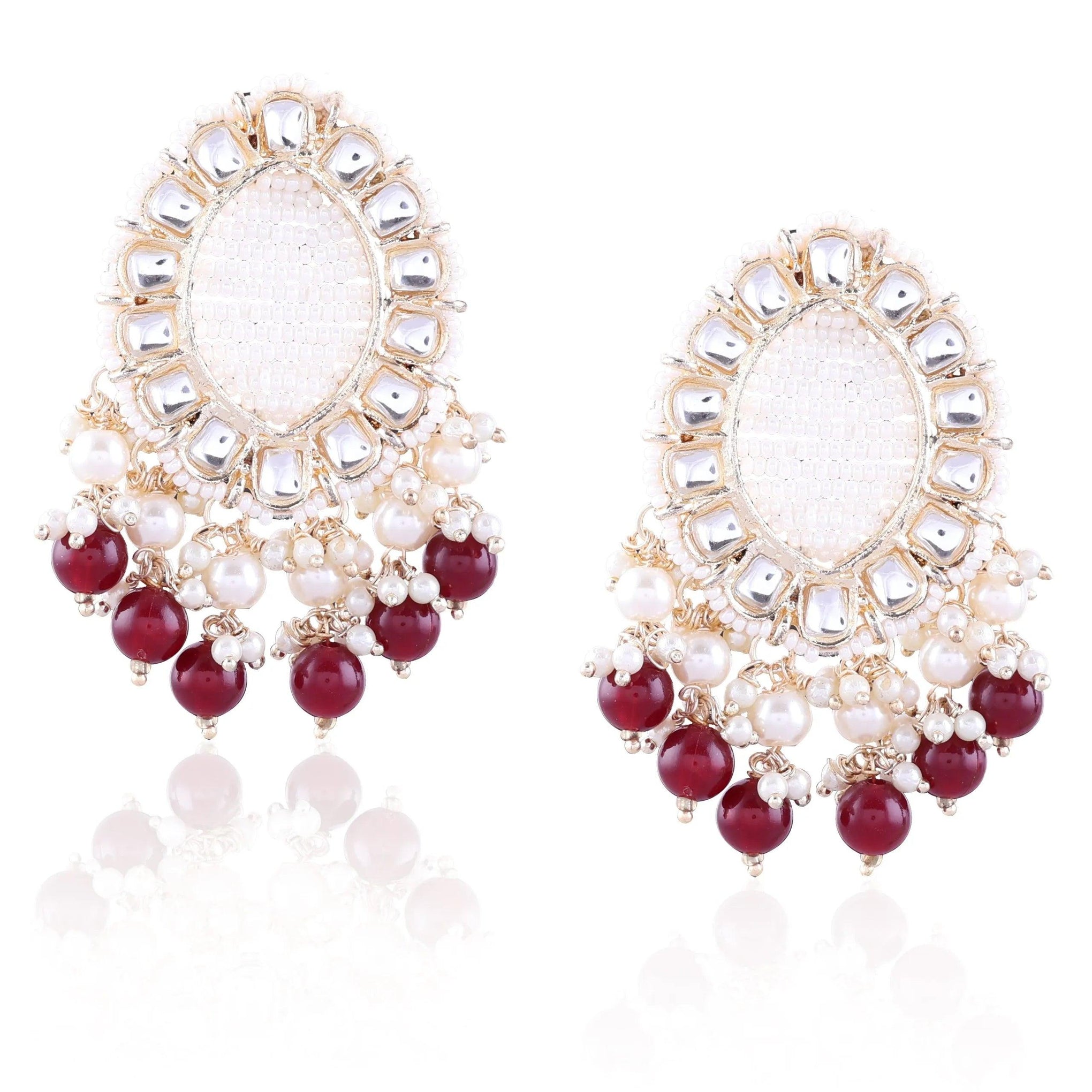 Maroon Aashna Earring