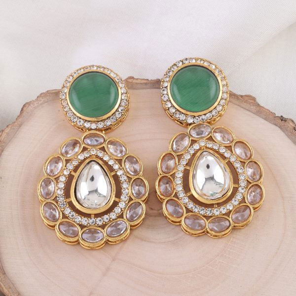Mint Green Oshini Designer Earring