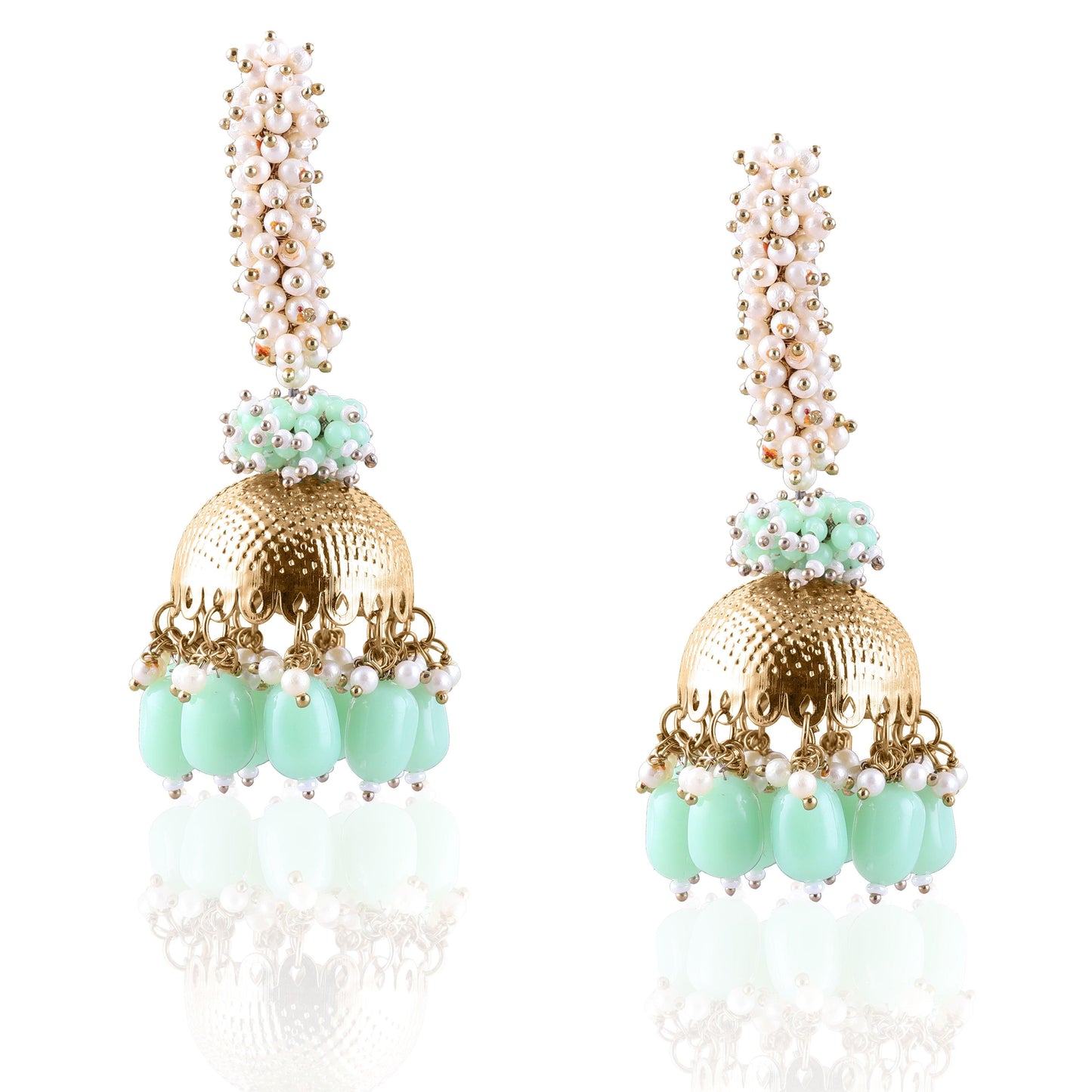 Mint Green Mishti Jhumka