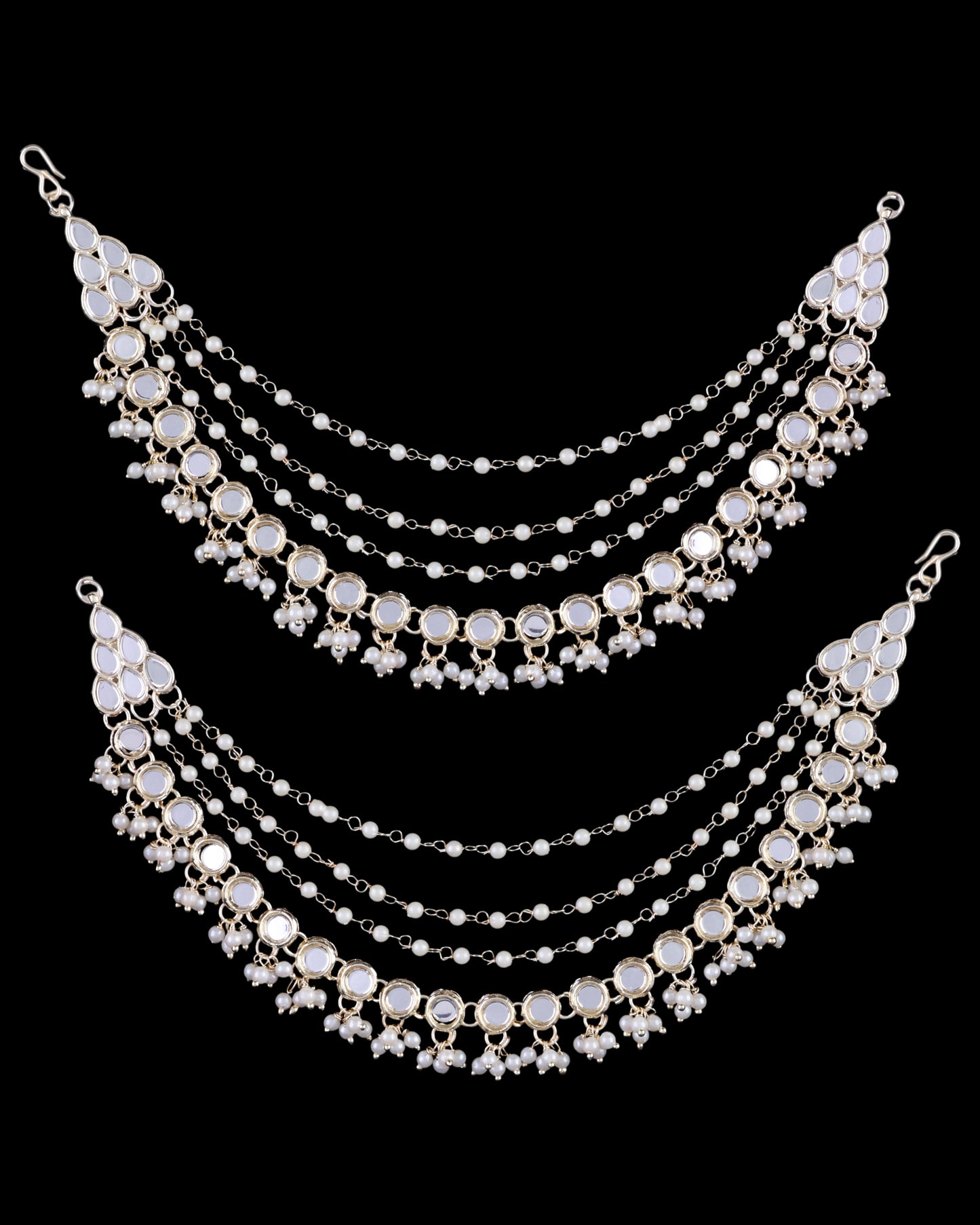 Bahubali Mirror Kaan Chain Pair