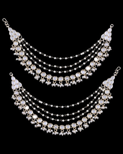 Bahubali Mirror Kaan Chain Pair