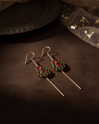 Multi Tushika Designer Ear-cuff Earring