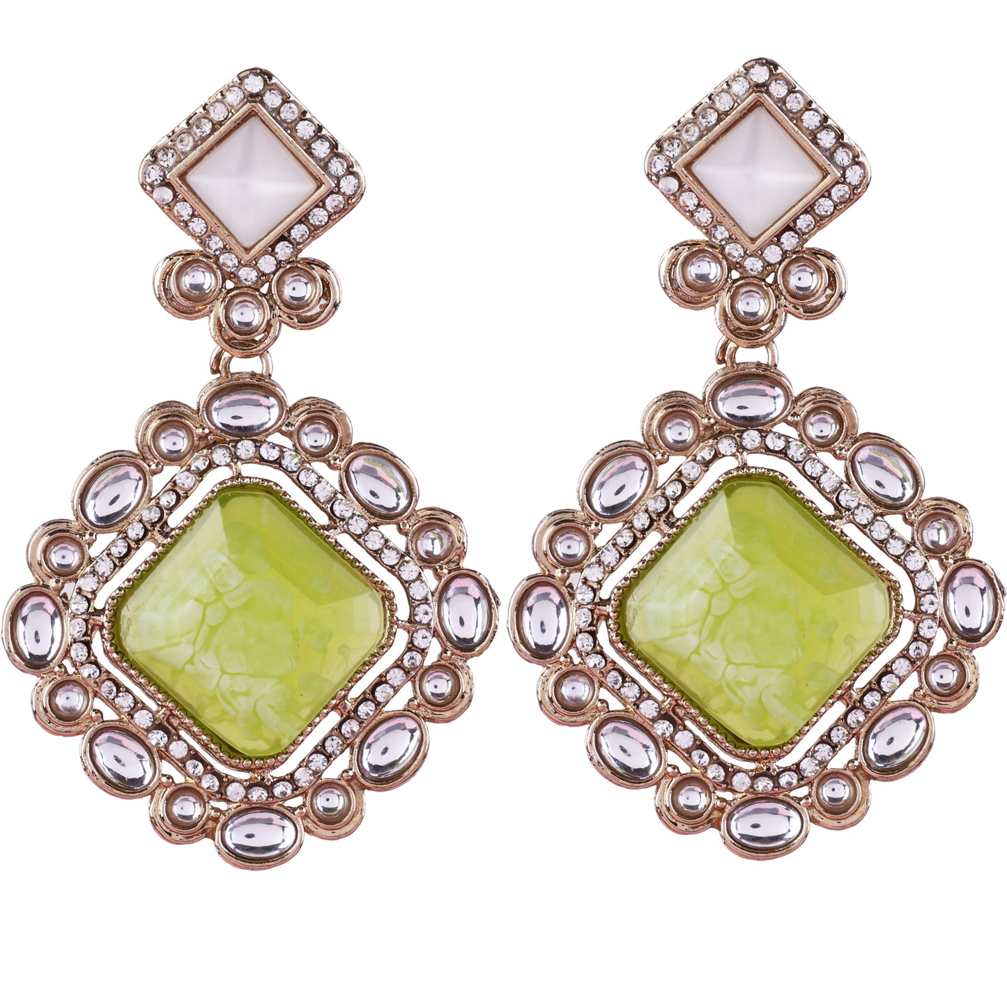 Olive Green Raashi Zircon Earring