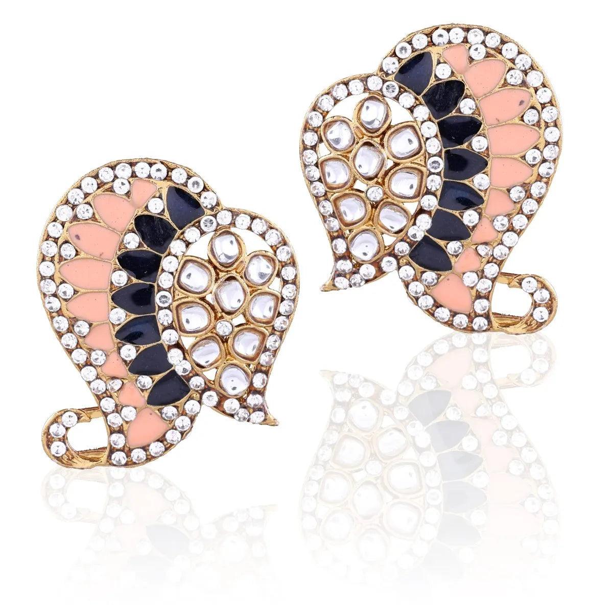 Peach Blue Urfi Stud