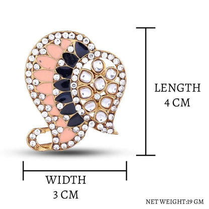 Peach Blue Urfi Stud
