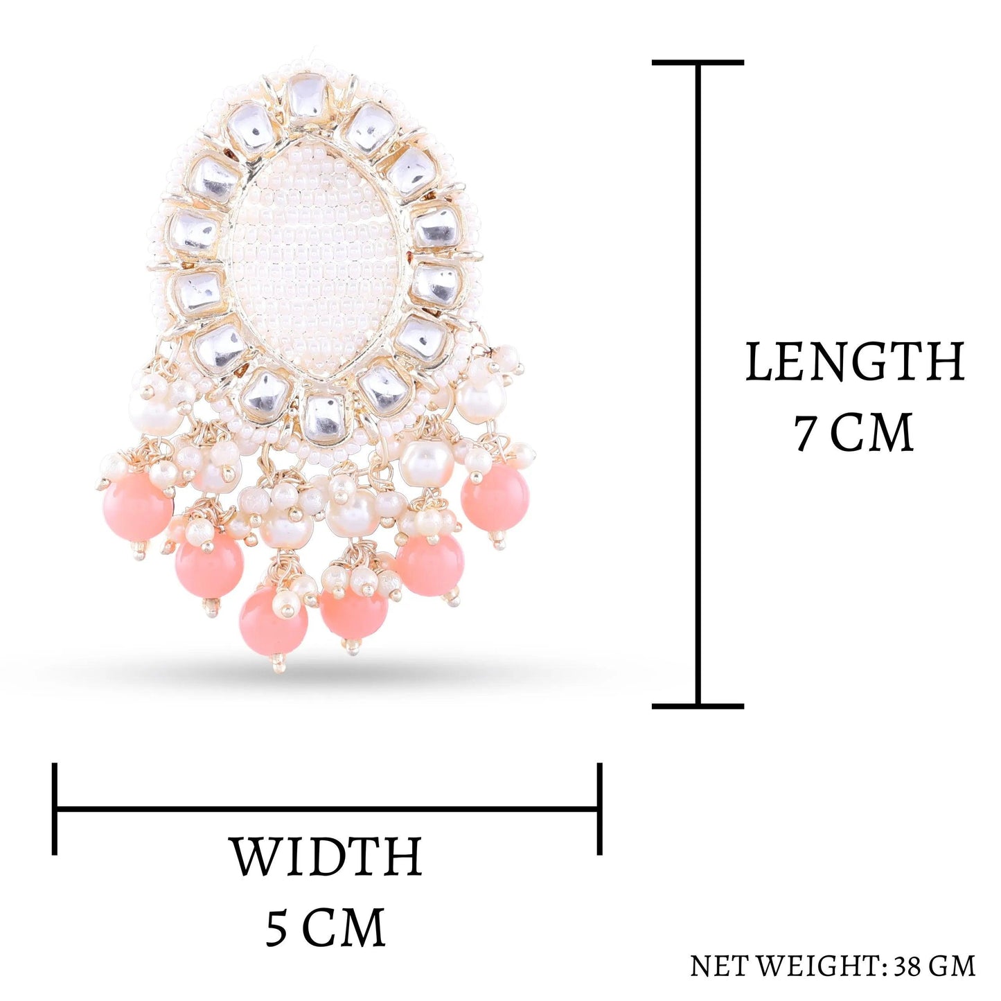 Peach Aashna Earring