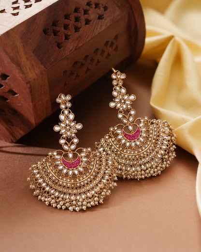 Pink Keerat Chandbali