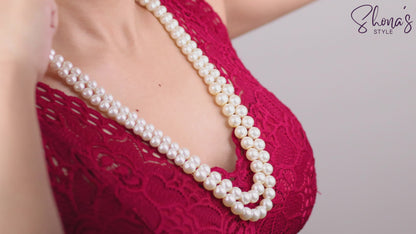 Anusha Pearl Necklace – 2 Layer