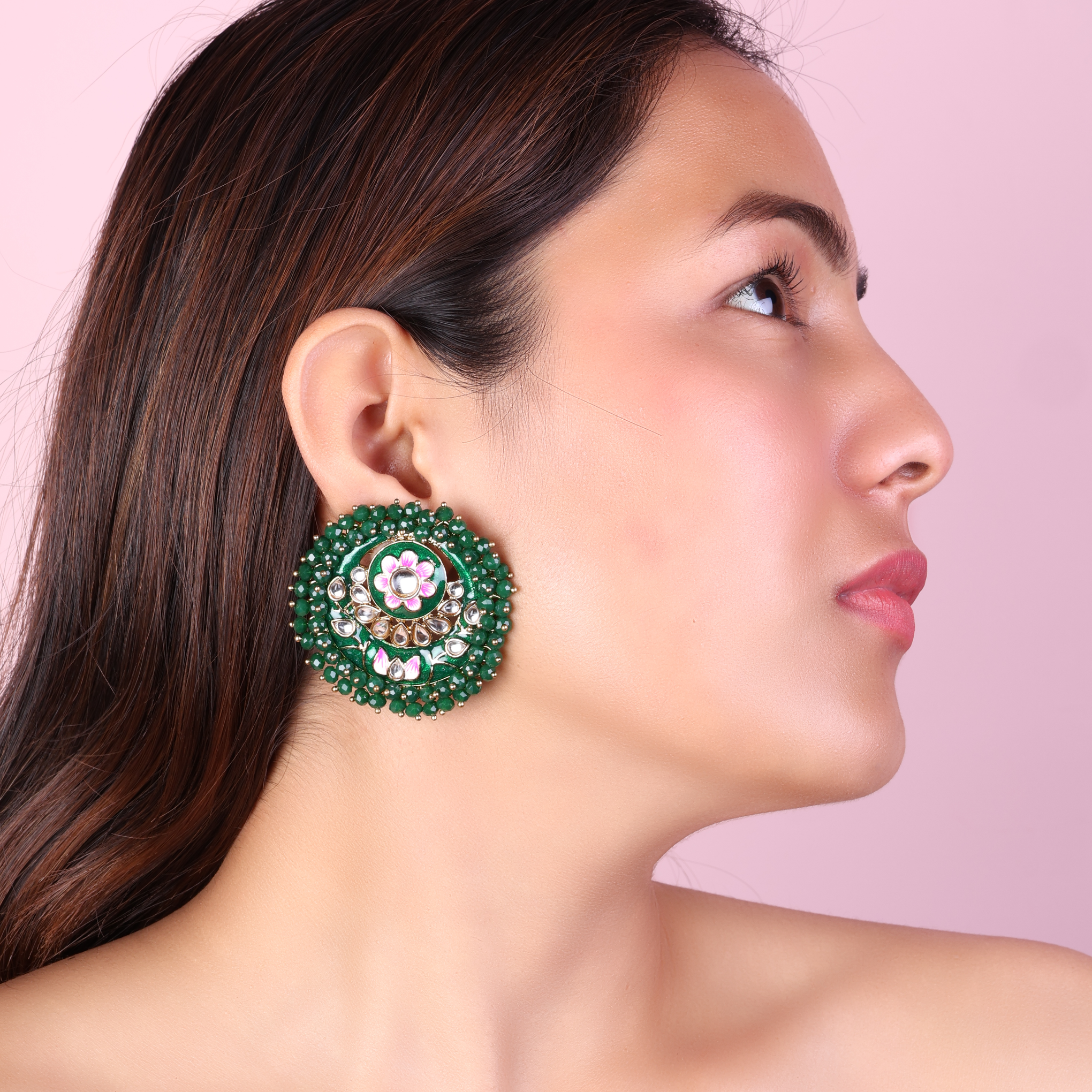 Emerald Green Ashu Meena Stud