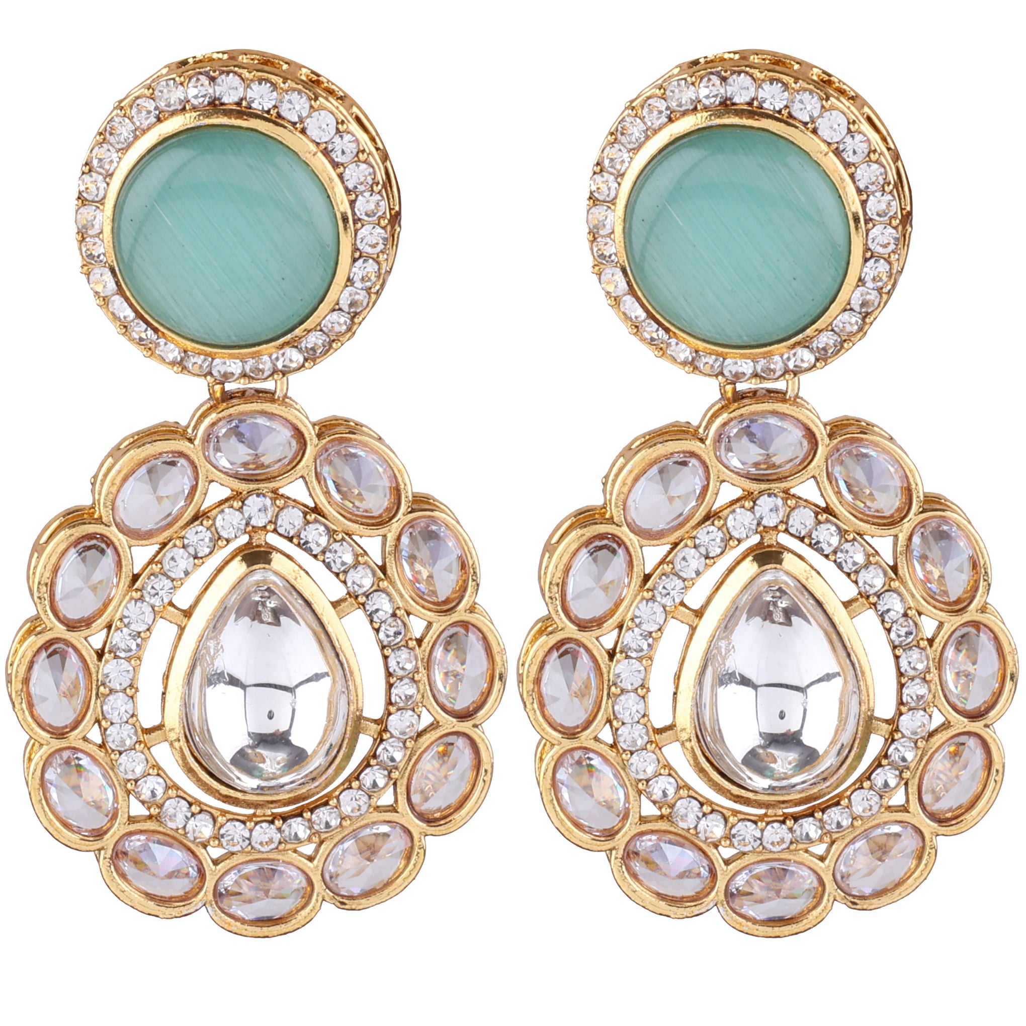 Mint Green Oshini Designer Earring