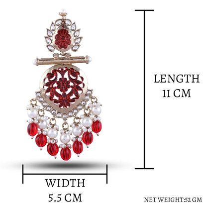 Red Sohum Chandbali