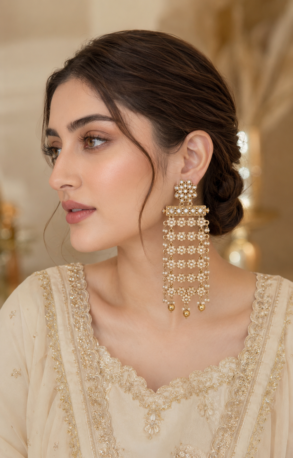Rivayat Flower Meenakari Earring