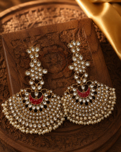 Red Keerat Chandbali