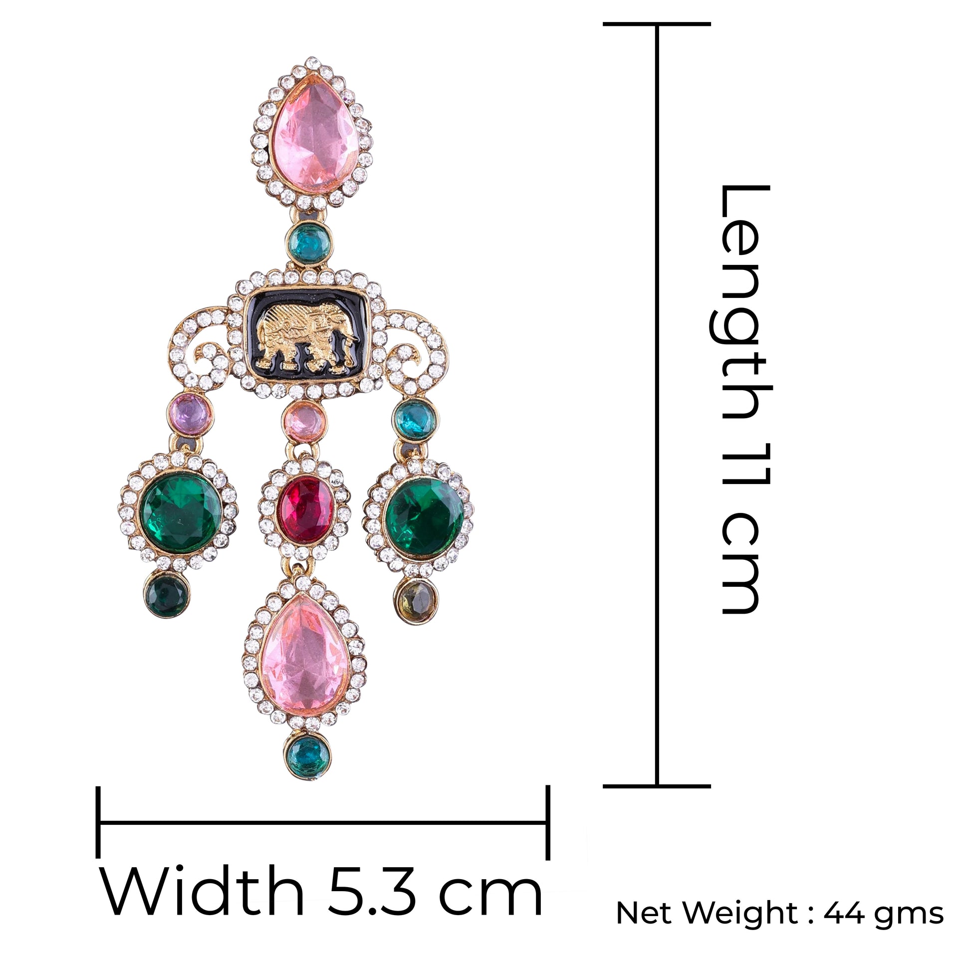 Blush Green Varsha Designer Earring