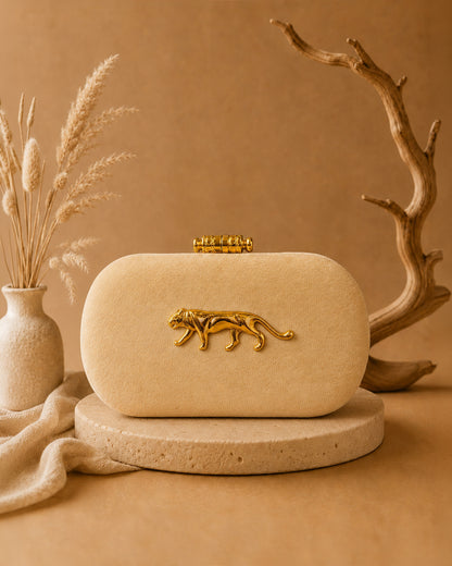 Beige Sabya Inspired Clutch Sling