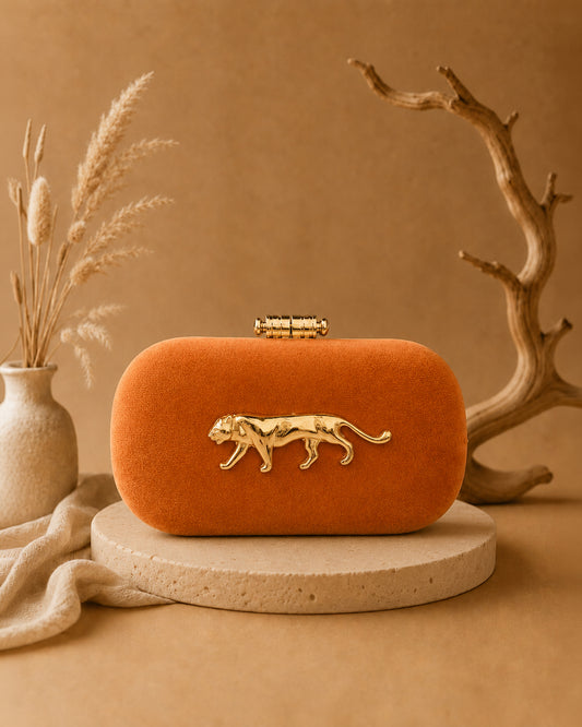 Rust Sabya Inspired Clutch Sling