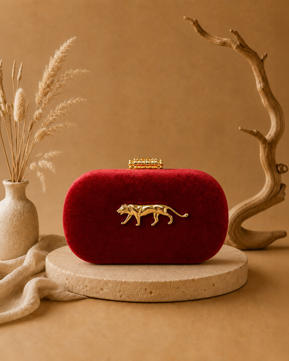 Red Sabya Inspired Clutch Sling