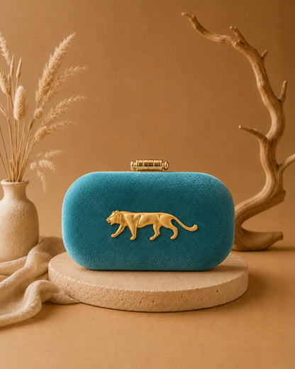 Teal Green Sabya Inspired Clutch Sling
