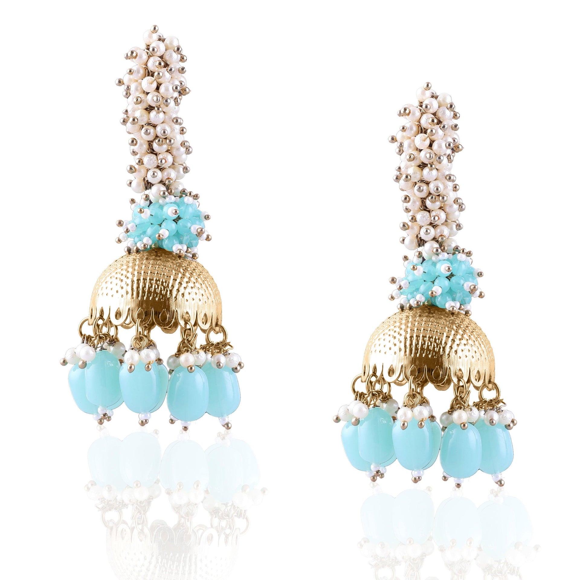 Turquoise Mishti Jhumka