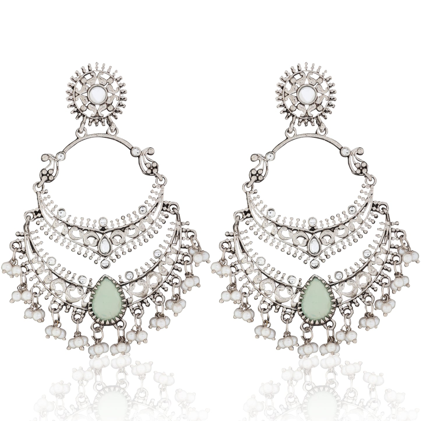 Mint Green Vahini Boho Earring