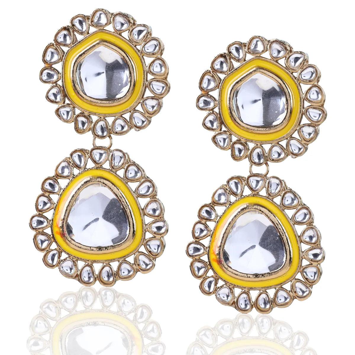 Yellow Neeraj Earring