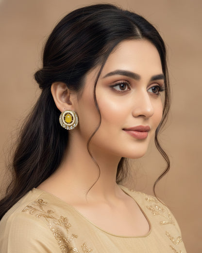 Yellow Niti Premium Stud Earring